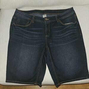 Faded Glory Women's Deep Indigo Jean Shorts